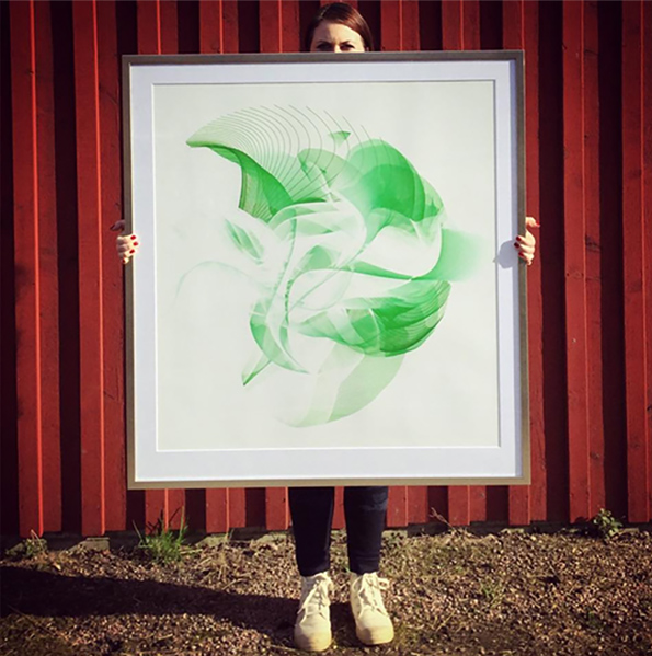 A framed Inner Selfie print